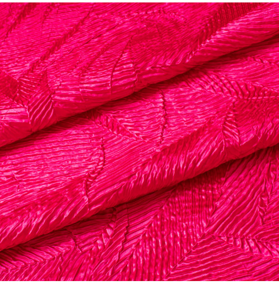 TISSU-SOIE-GAUFRÉE--FUSCHIA