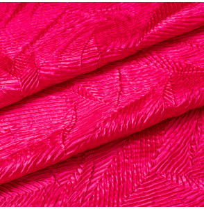 TISSU-SOIE-GAUFRÉE--FUSCHIA