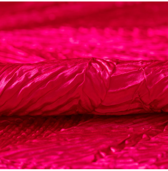 TISSU-SOIE-GAUFRÉE--FUSCHIA