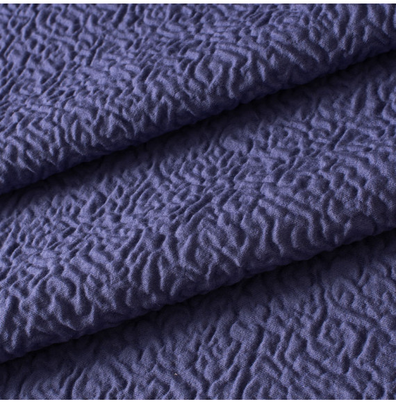 TISSU-GAUFRÉ-MAUVE