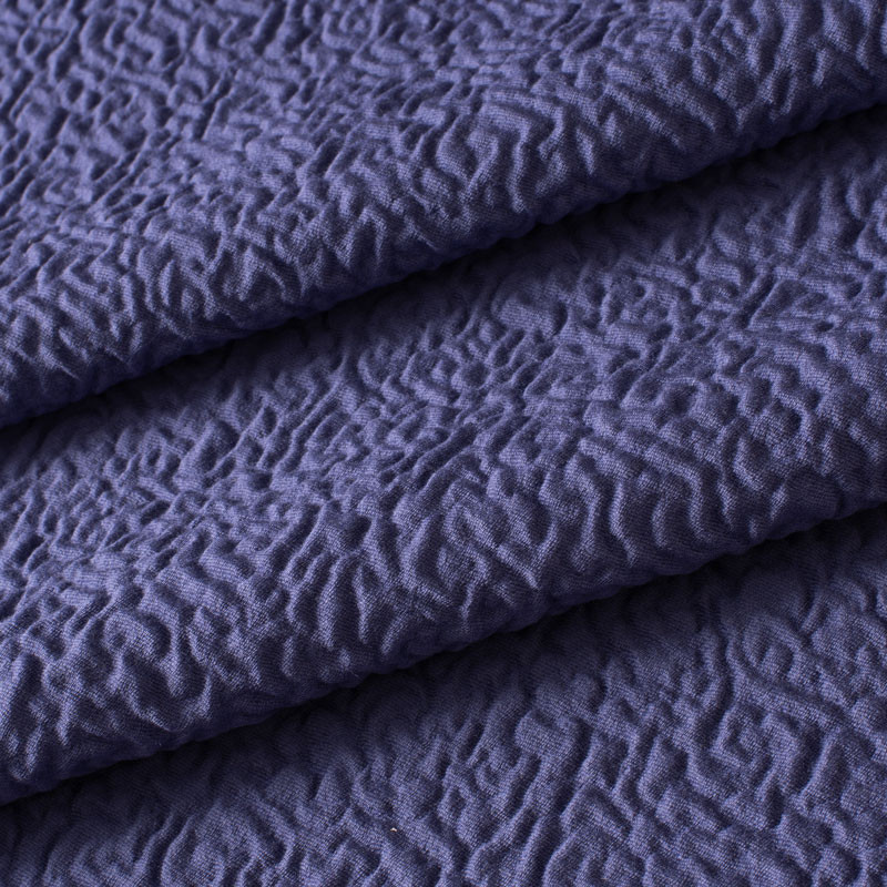 TISSU-GAUFRÉ-MAUVE
