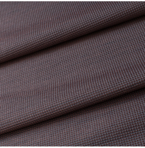 Tissu-structuré-non-feu-prune