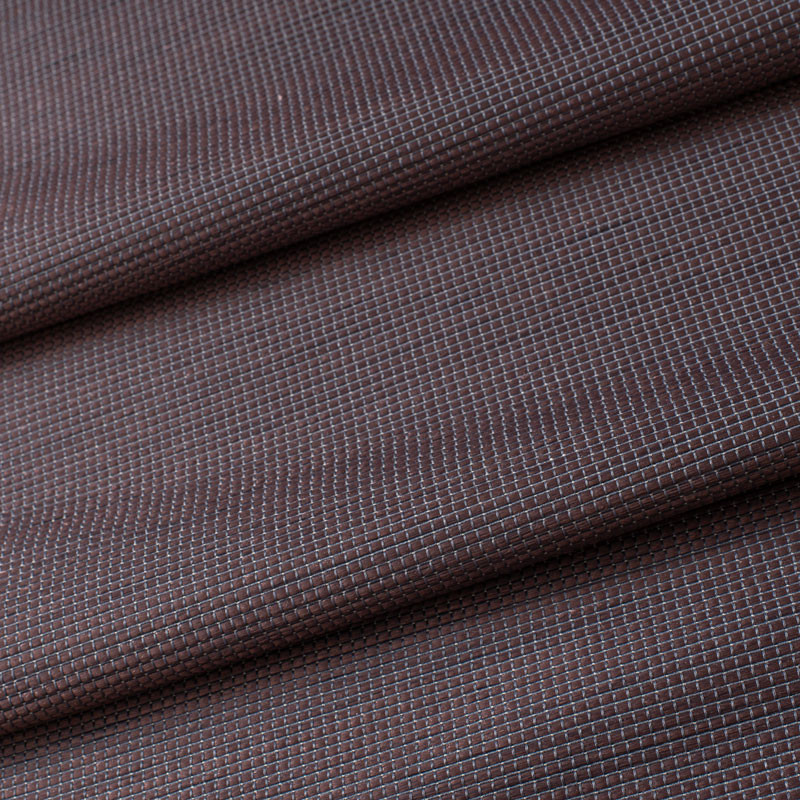 Tissu-structuré-non-feu-prune