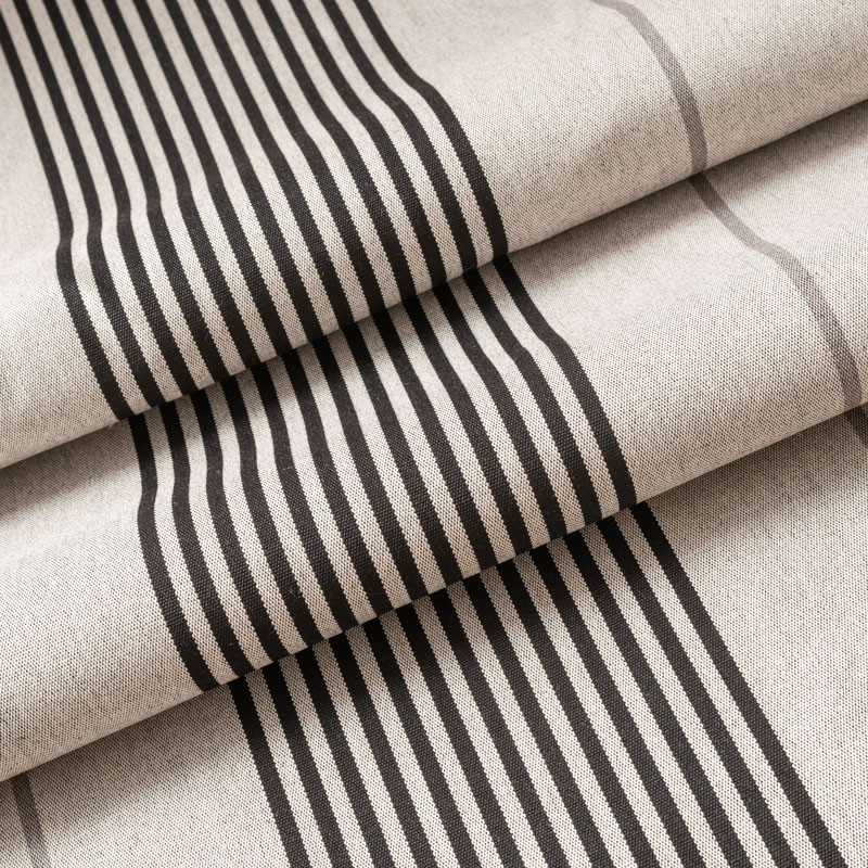 Tissu-320cm-extérieur-ligné-noir-et-chiné-gris-moyen