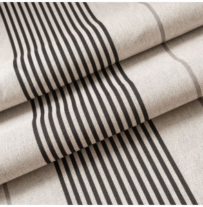 Tissu-320cm-extérieur-ligné-noir-et-chiné-gris-moyen