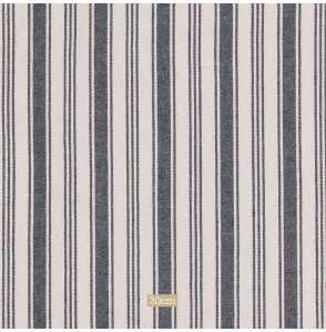 Tissu-coton-naturel-ligné-bleu-marine