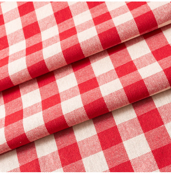 Tissu-coton-naturel-vichy-rouge