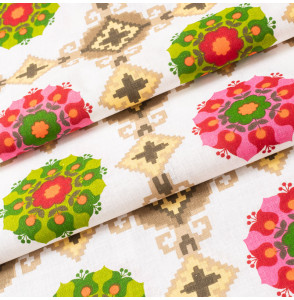 TISSU-VINTAGE-AUTHENTIQUE--FLORAL-ET-PIXELS