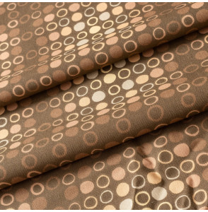 TISSU-VINTAGE-AUTHENTIQUE--CERCLES-BEIGES
