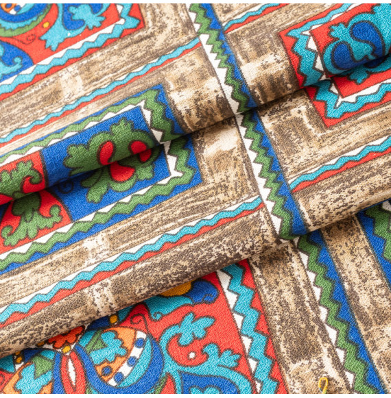 TISSU-VINTAGE-AUTHENTIQUE--BRUN