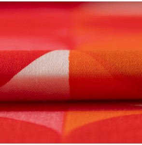 AUTHENTIEK-VINTAGE-STOFUIT-DE-JAREN-60-EN-70-ROZE-BLOEMEN-EN-ROZE-EN-ORANJE-CIRKELS
