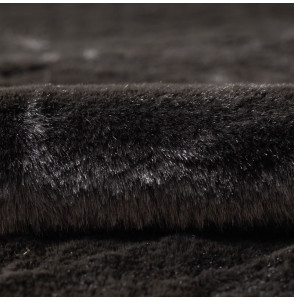 Tissu-fourrure-poil-court-noir