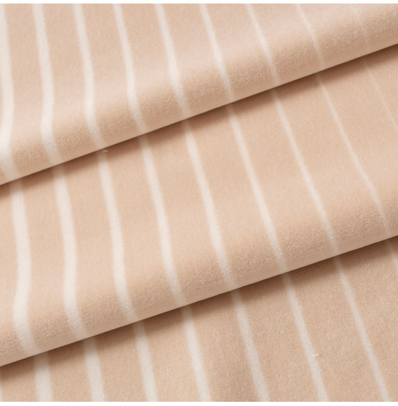 Tissu-velours-rayé-beige-et-blanc