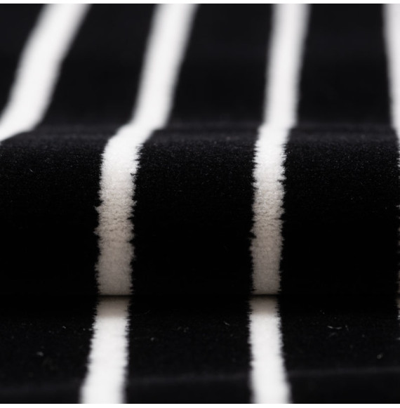 Tissu-velours-rayé-noir-et-blanc