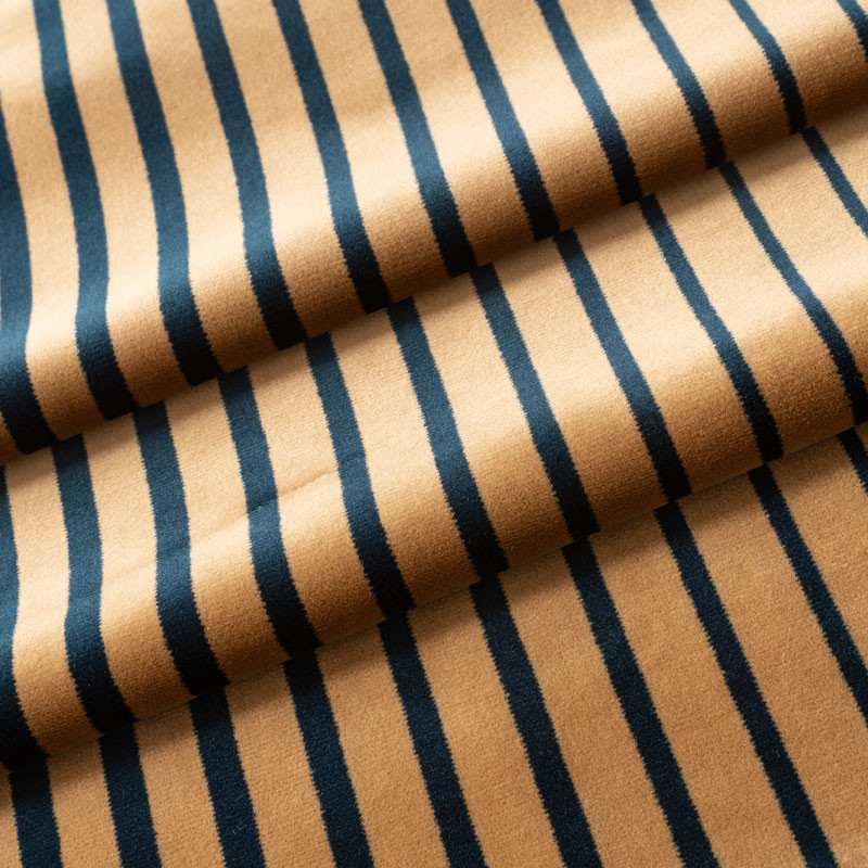 Tissu-velours-rayé-bronze-et-canard