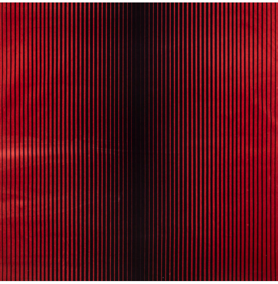 Tissu-velours-rayé-aubergine-et-rouge