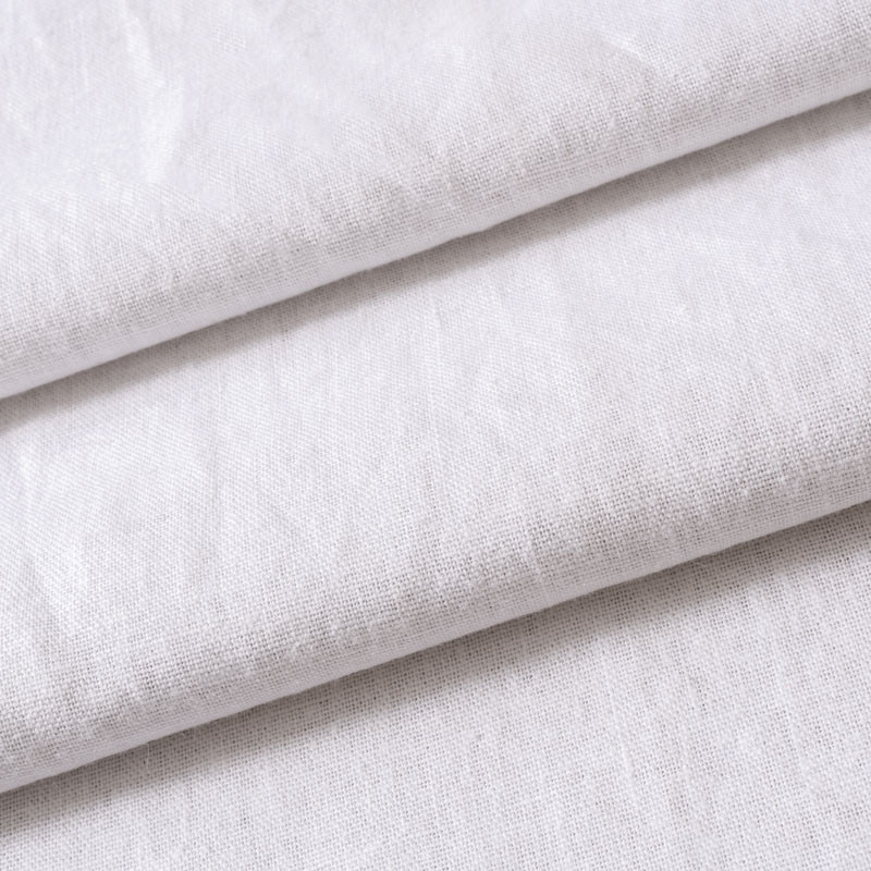 Tissu 280cm lin uni blanc