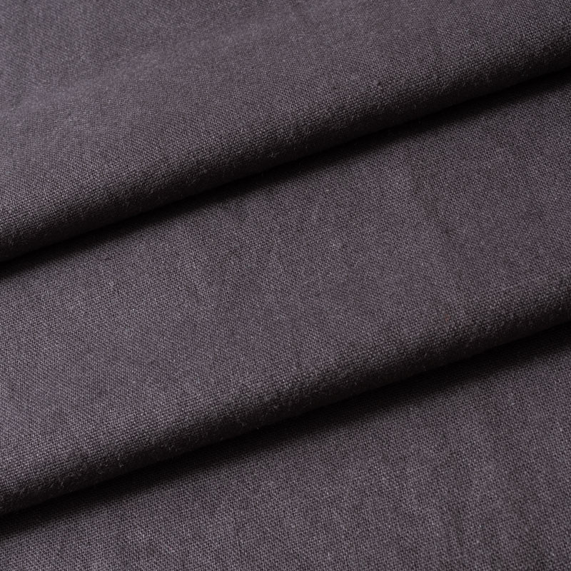 Tissu 280cm lin uni gris foncé