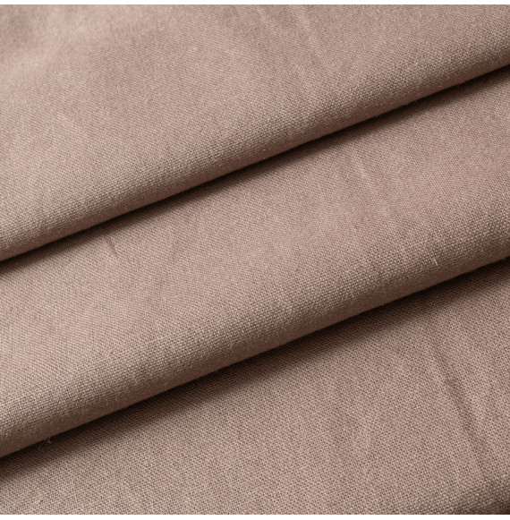 Tissu 280cm lin uni taupe