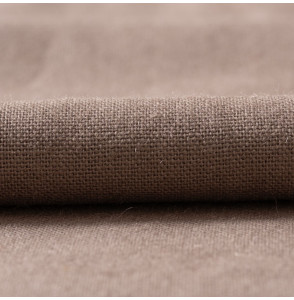 Tissu 280cm lin uni taupe