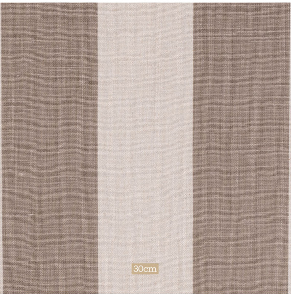 Tissu lin naturel ligné taupe
