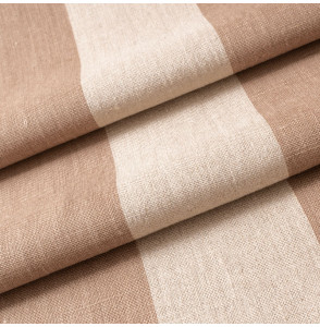 Tissu-lin-naturel-ligné-brun