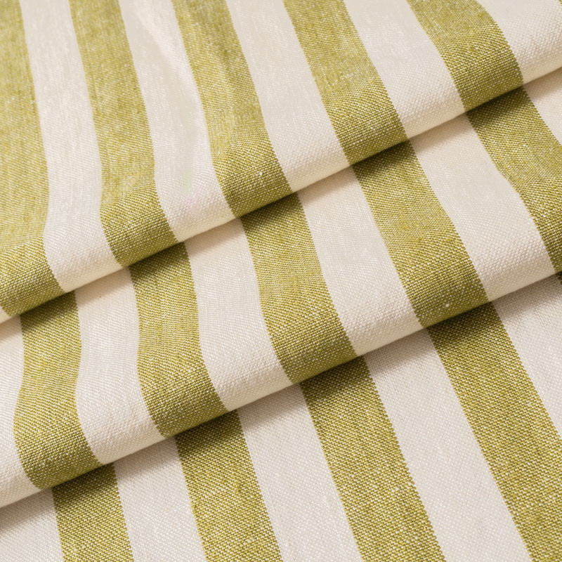 Tissu-lin-ligné-vert