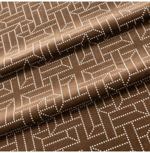 Tissu-velours-imprimé-brun