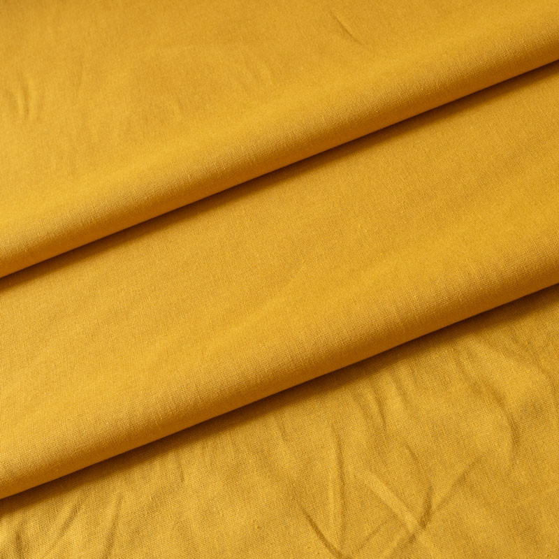 Tissu-coton-uni-ocre-foncé