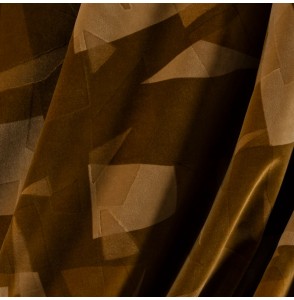 Tissu-velour-géométrique-bronze