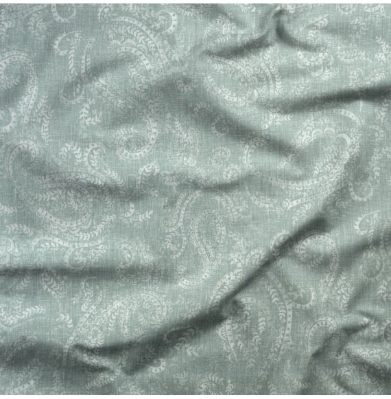 Tissu-lin-coton-motif-cachemire-amande