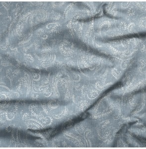 Tissu-lin-coton-motif-cachemire-bleu