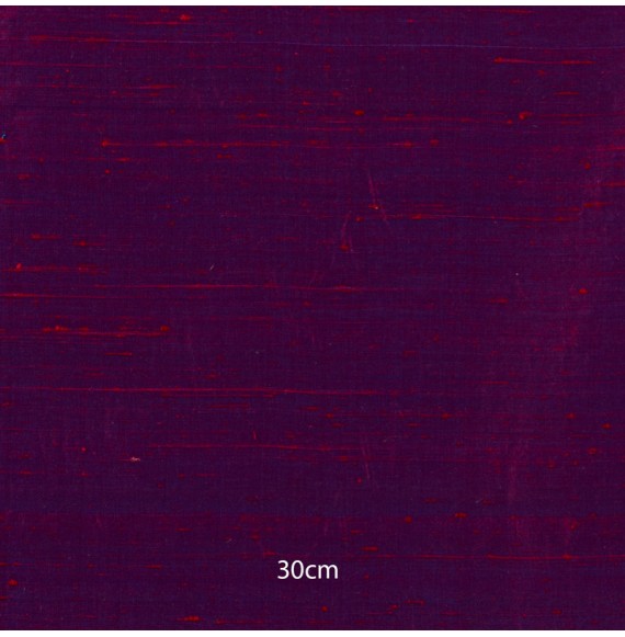 Tissu soie sauvage fuschia reflet bleu