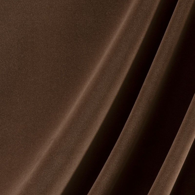 Tissu-velours-brun