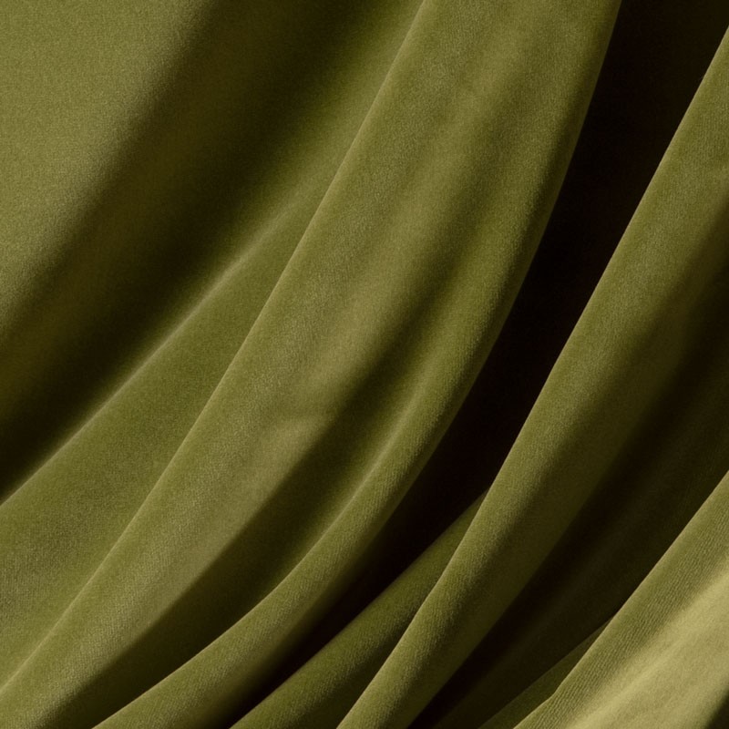 Tissu-velours-vert