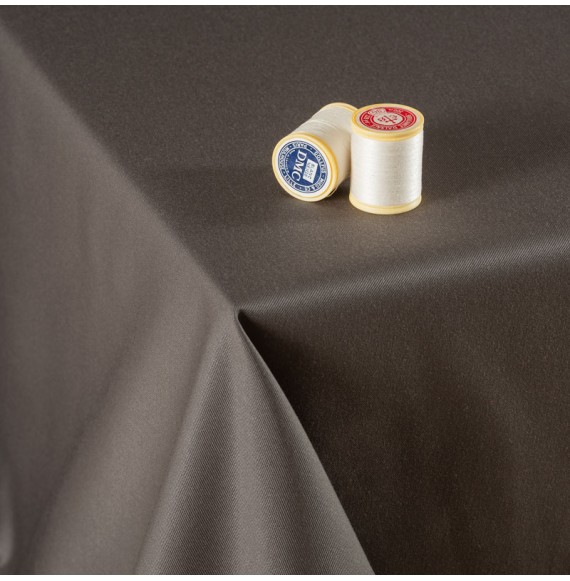 Tissu-300cm-polyester-nappe-taupe-foncé