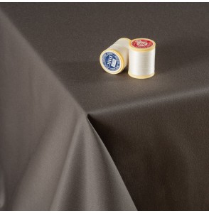 Tissu-300cm-polyester-nappe-taupe-foncé