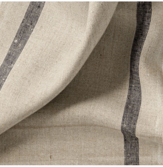 Tissu-torchon-lin-naturel-ligne-noir