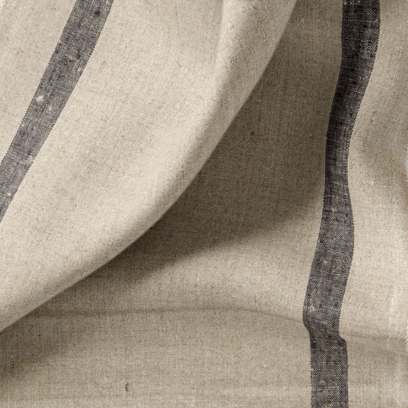 Tissu-torchon-lin-naturel-ligne-noir