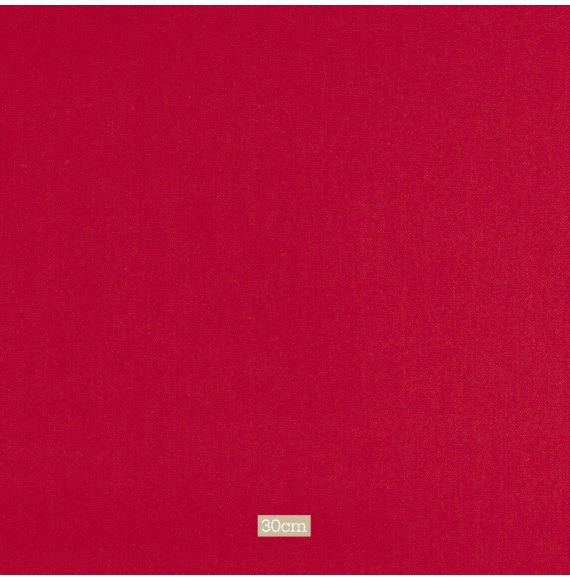 Tissu 280cm coton bachette rouge
