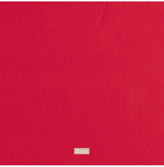 Tissu 280cm coton bachette rouge vif