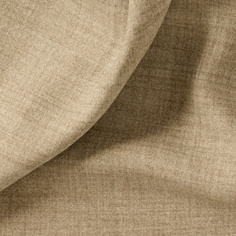 Tissu-polyester-aspect-laine-chiné-brun-clair