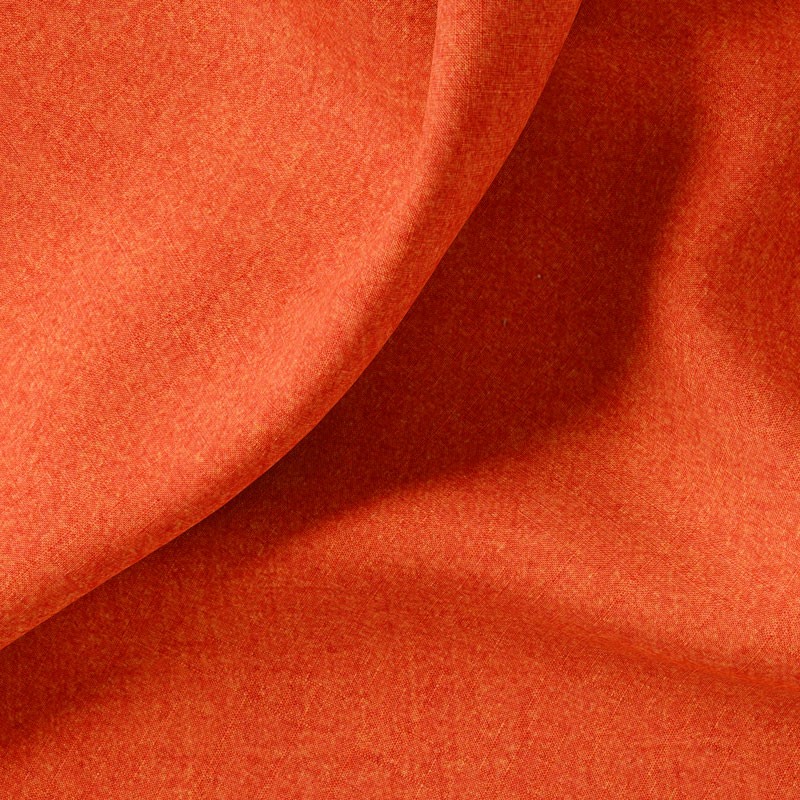Tissu-polyester-aspect-laine-chiné-orange