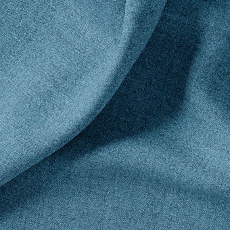 Tissu-polyester-aspect-laine-chiné-bleu