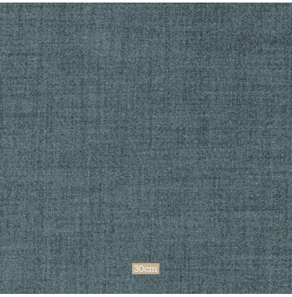Tissu polyester aspect laine chiné bleu foncé