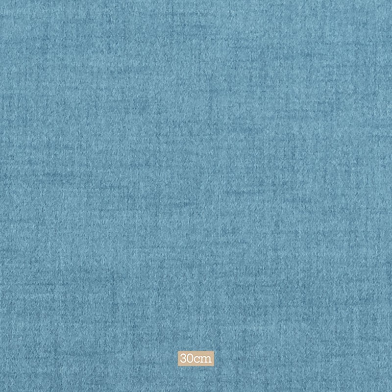 Tissu polyester aspect laine chiné bleu ciel