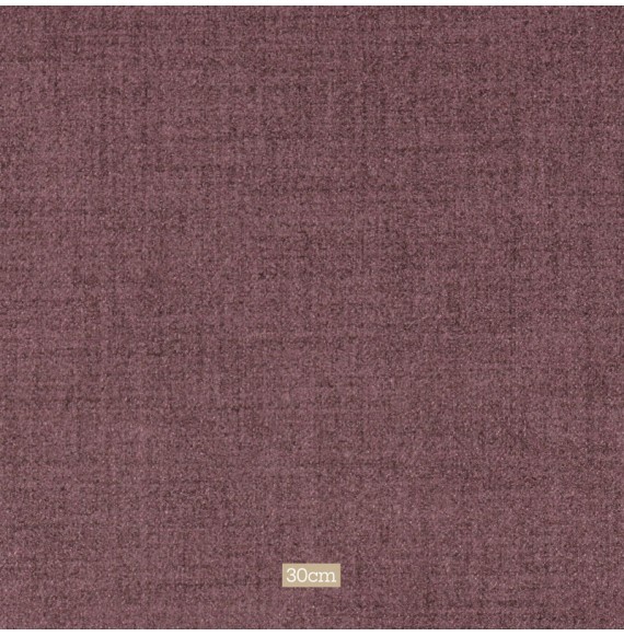 Tissu polyester aspect laine chiné mauve