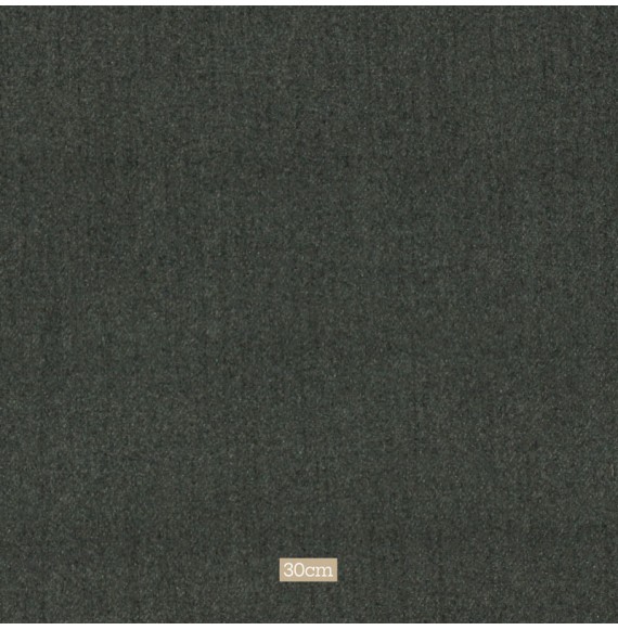 Tissu polyester aspect laine chiné anthracite