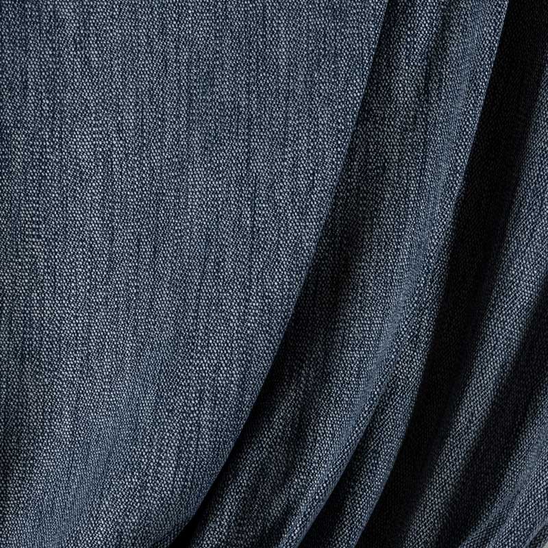 Tissu-polyester-chiné-bleu