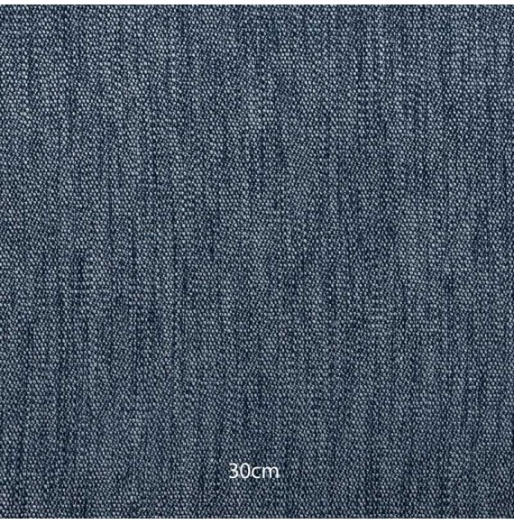 Tissu polyester chiné bleu